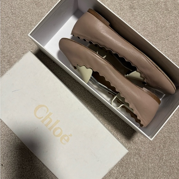 CHLOE ballet flats. Pink Tea - Picture 8 of 11